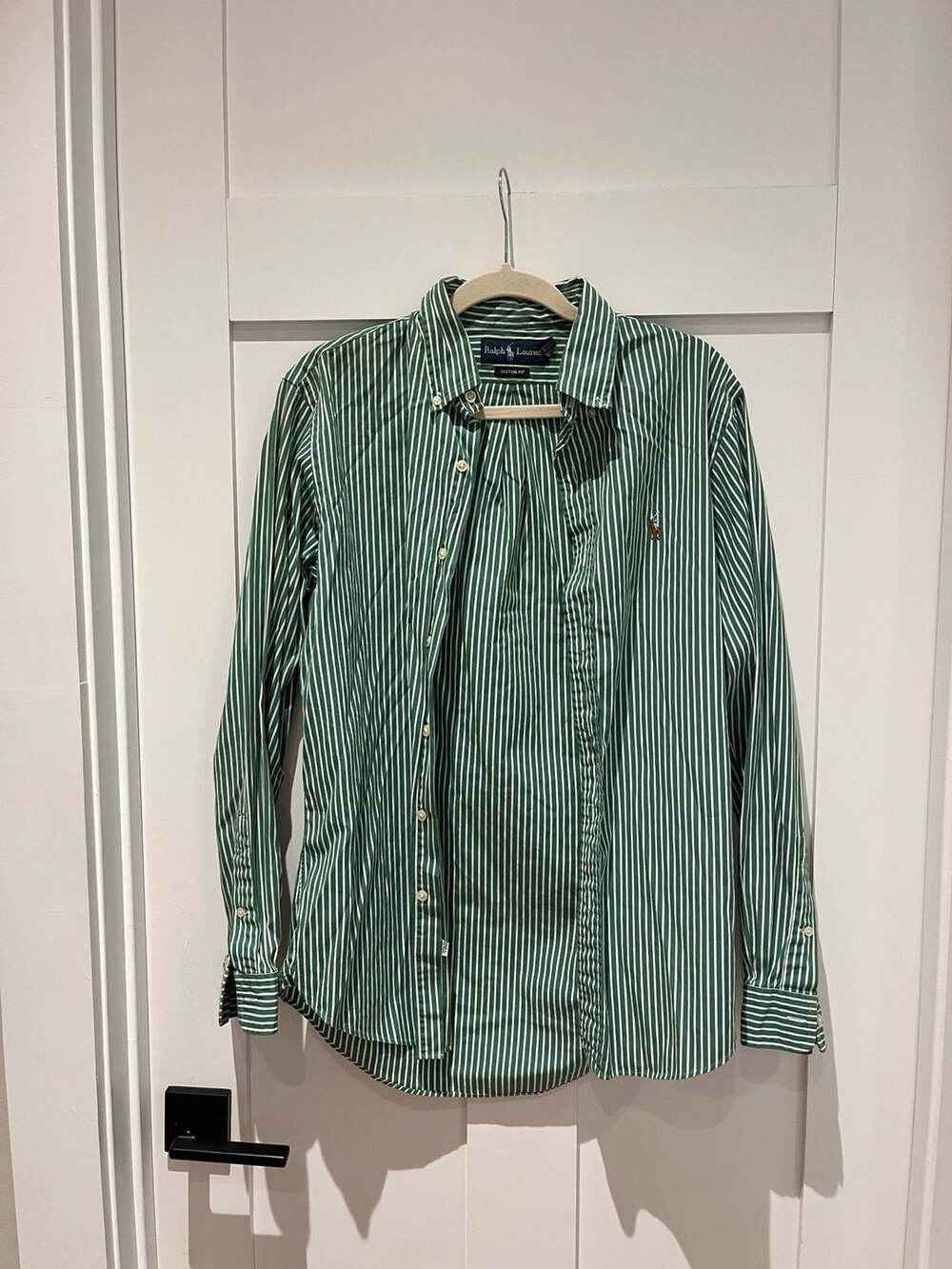Ralph Lauren Custom Fit Striped Button Down Shirt Size M